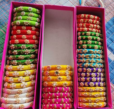 Raw Silk Bangles, Saree Kuchulu, Silk Thread Earrings Designs, Saree Pins, Fabric Bangles, Silk Thread Bangles Design, Silk Bangles, Silk Thread Earrings, Thread Bangles Design