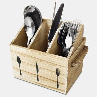 Wooden Spoon Holder, Wooden Utensil Holder, Wooden Flatware, Spoon And Fork Holder, Wooden Silverware, Silverware Caddy, Flatware Holder, Flatware Caddy, Silverware Organization