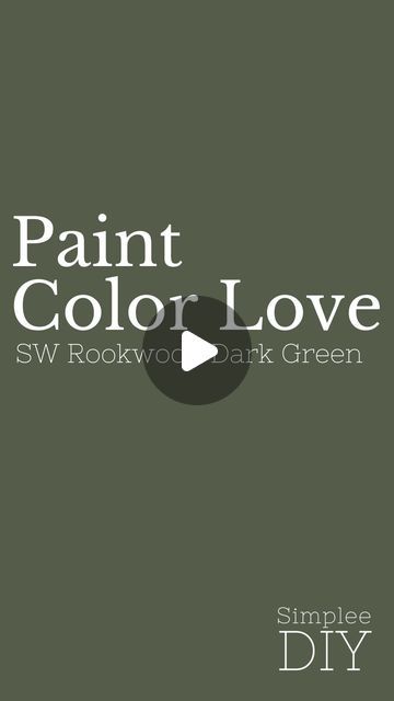 Rookwood Dark Green Sherwin Williams, Forest Wood Sherwin Williams, Sherwin Williams Dark Green, Rookwood Dark Green, Warm Green Paint Colors, Colour Consultant, Earthy Green, Green Paint Colors, Green Paint