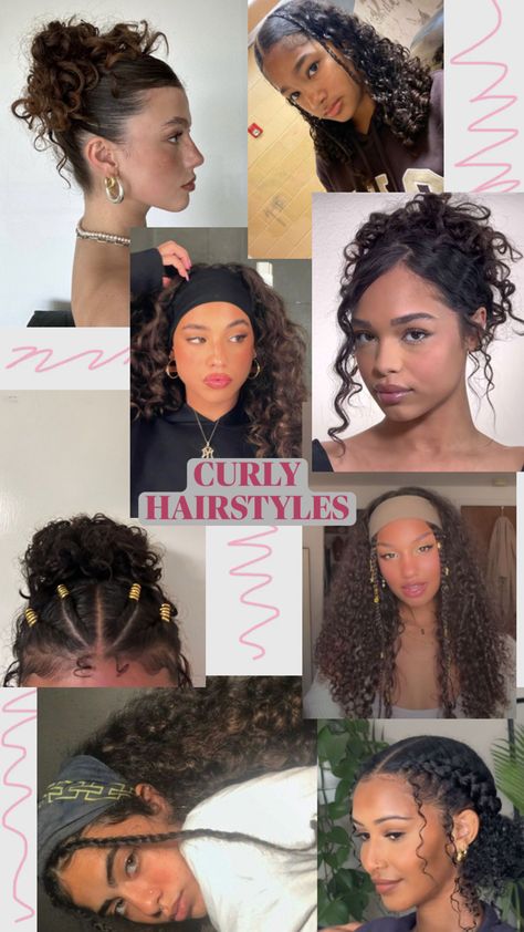 as a curly hair girl myself, here is some inspiration for your next hairstyle <3 Mixed Girl Hairstyles, Curly Hair Girl, Quick Curly Hairstyles, Black Hair Inspiration, Afro Hair Care, Curly Hair Beauty, Hairstyle Examples, Mixed Curly Hair, Easy Hairstyles For Thick Hair