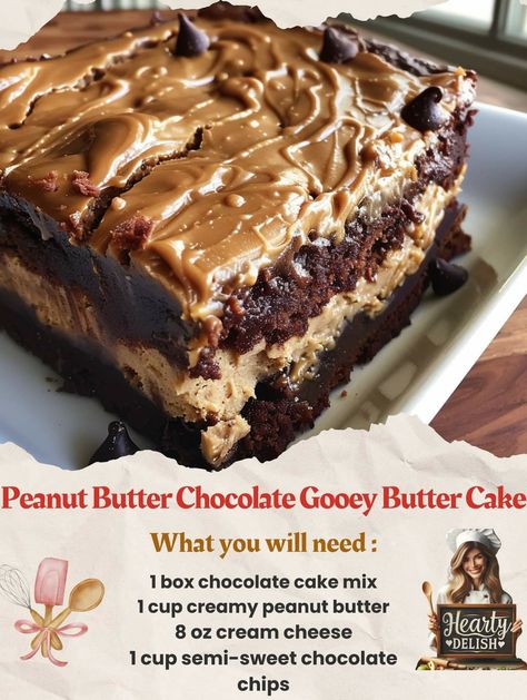 Sweet And Salty Cake, Peanut Butter Dessert Recipes, Butter Cakes, Gooey Cake, Cake Mix Desserts, Gooey Butter, Dessert Bar Recipe, Peanut Butter Desserts, Salty Cake