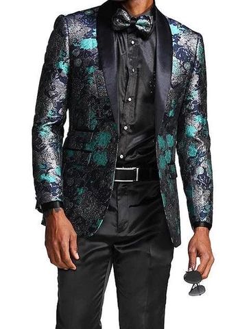 Blazer - SUITS OUTLETS Groom Suit Grey, Prom Tuxedo, Sport Jacket Men, Satin Shawl, Pattern Jacket, Tuxedo Blazer, Textured Jacket, Slim Fit Blazers, Slim Fit Suits