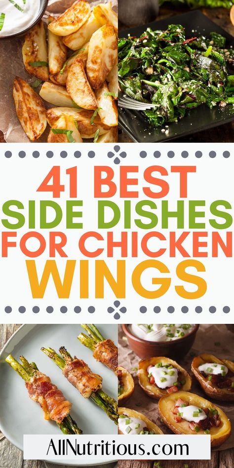 Chicken Wing Party Platter Ideas, Buffalo Wings Meal Ideas, Hot Wing Dinner Sides, Healthy Chicken Wing Dinner, Sides For Chicken Wings Dinners, Buffalo Wings Side Dishes, Wings Menu Ideas, Wing Night Party Ideas, Wing Party Sides