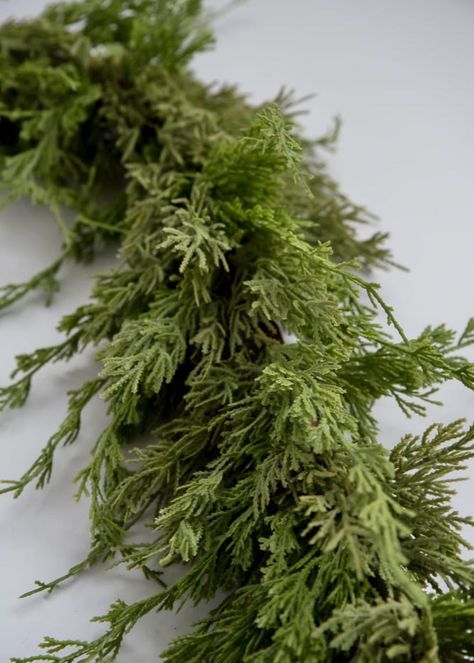 Artificial cedar garland - 62” - Greenery Market European Christmas Decor, Southwest Christmas Decor, Dark Christmas Decor, Woodsy Christmas Decor, Jordans Wedding, After Christmas Decor, Garland Hanger, Christmas Mantles, Elegant Christmas Wreath