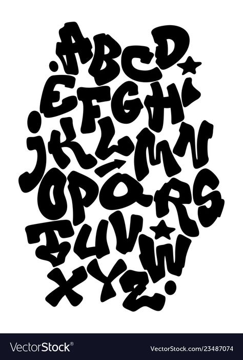 Drippy Font Alphabet, Graffiti Lettering Simple, Graphiti Alphabet Fonts, Cute Hand Lettering Fonts, Griffti Letters Alphabet, Graphic Fonts Alphabet, Graphity Street Art Letters, Graphic Letters Alphabet, Cool Fonts Alphabet Graffiti