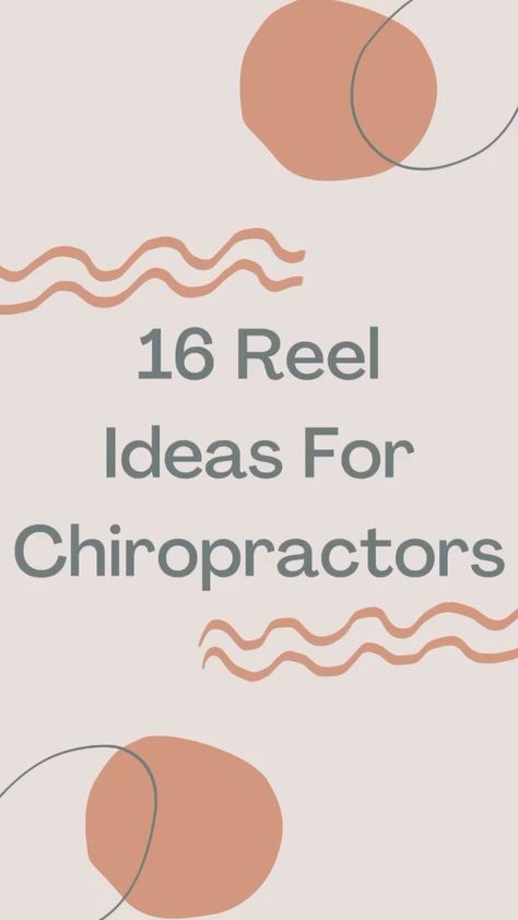 wilde.digital on Instagram: Get ready to screenshot because I’ve got 16 reel ideas for chiropractors coming at ya! Reels are super important on Instagram now and here… Chiropractic Instagram Posts, Chiropractor Aesthetic, Chiropractic Quotes, Chiropractic Marketing, Future Office, Chiropractic Adjustment, Reel Ideas, Social Media Help, Dream Office