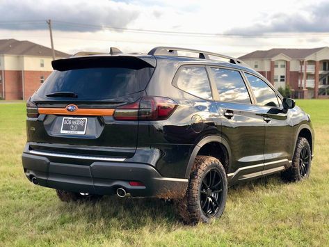 2019 Subaru Ascent - Black / Orange – LP Aventure Inc Lifted Subaru, Subaru Ascent, Subaru Models, Subaru Cars, Subaru Crosstrek, Leather Seat Covers, Leather Seats, Painting Trim, Subaru Outback