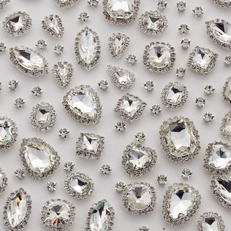 PRICES MAY VARY. Material：Our sew on rhinestones are made of glass rhinestones which looks like real crystal and more shining.The silver plating process was adopted on the mental claw setting of the glass rhinestones. Quantity&Shape:6×small square,6×big square,6×square,6×heart,6×horse eye,6× big circular,6×small water drop,6×big water drop,60×small circular Color&Size: There are 6 colors for choosing.(white，gray，AB white，champagne，light pink，light purple)Small square:8*10mm,Big square:13*18mm,Sq Fashion Techniques, Diy Furniture Appliques, Shoes Costume, Sew On Rhinestones, Crafts Clothes, Stone Embroidery, Horse Eye, White Champagne, Horse Heart