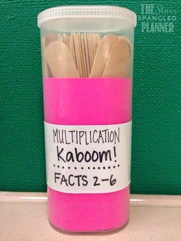 Kaboom! Possibly The Best Center Game Ever! - Teaching with Jillian Starr Multiplication Math Centers, Free Math Centers, Math Center Games, Teaching Multiplication, Math Intervention, Fourth Grade Math, Third Grade Math, Math Methods, Math Workshop