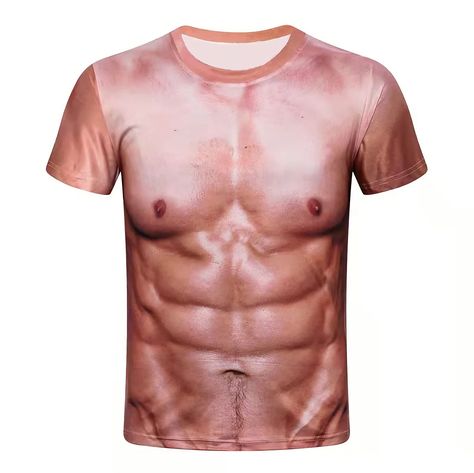 Muscle Suit, Fake Muscles, Tan T Shirt, Vacation Humor, Muscle Man, T Shirt Cut, Muscle T Shirts, Novelty Clothing, Muscle Shirts