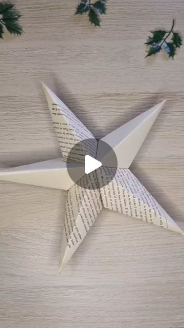 Marioara Gabriela on Instagram: "Simple star made with recycled paper from very damaged books
#star #damagedbooks #paperstar #simple #craft #crafting #paperlove" Star Paper Craft, Papel Craft, Folding Origami, Book Page Crafts, Xmas Deco, Christmas Origami, Please Please Please, Folded Book Art, Star Diy