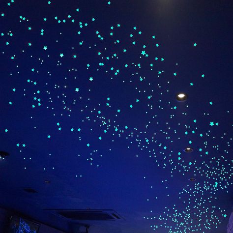 Decor For Ceiling, Starry Ceiling, Star Bedroom, Glow In The Dark Stars, Dark Ceiling, Dark Galaxy, Dark Stars, Glow Stars, Star Ceiling