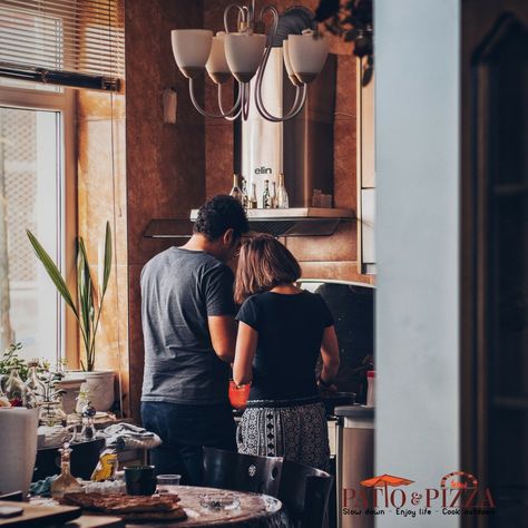 Cooking together creates one of the most intimate connections between a couple! When was the last time you cooked together with your spouse? #couple #cook #bonding #cooking #moments #kitchen #foodlovers #pizzapizza #sweet #oven #homemade #patio&pizza Cook Together Couples, Couple Cooking, Small Kitchen Design, After Divorce, Smart Kitchen, Cooking Together, Cook At Home, Kitchen Design Small, Cooking Dinner