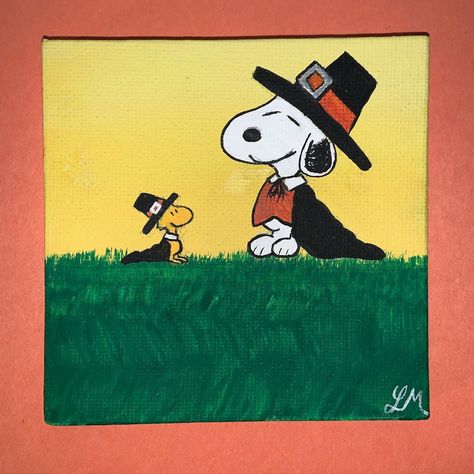 Acrylic Painting Thanksgiving, Thanksgiving Canvas Painting Easy, Easy Thanksgiving Paintings On Canvas, Thanks Giving Paintings, Cute Thanksgiving Paintings, Painting Ideas Thanksgiving, Easy Thanksgiving Paintings, Thanksgiving Art Painting, Thanksgiving Paintings On Canvas Easy