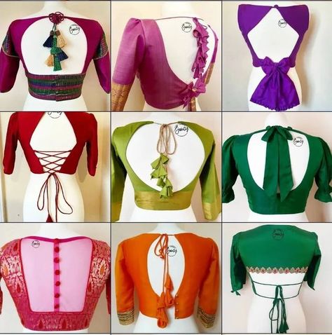 Jari Saree Blouse Designs, Jari Saree, Blouse Pattern Free, Plain Blouse Designs, Blouse Back Neck Design, Back Neck Design, Blouse Back Neck, Latest Bridal Blouse Designs, Model Blouse