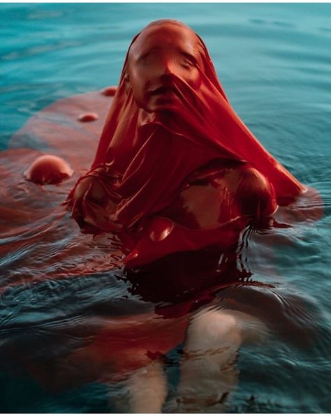 * Photoshoot Desert, Mermaids Tail, Underwater Photoshoot, Water Shoot, Red Water, Surreal Photos, Magazines For Kids, Water Photography, Fashion Photography Inspiration