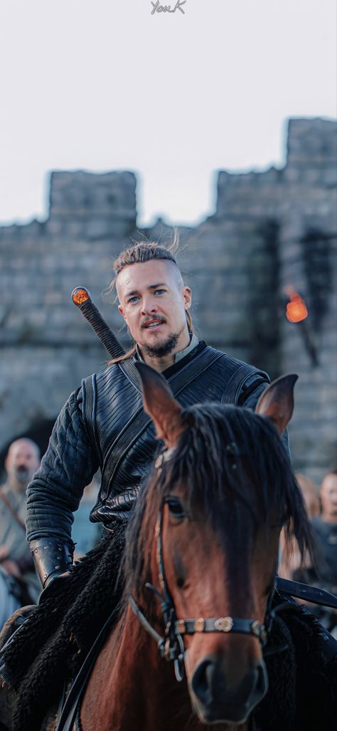 The Last Kingdom Uhtred, Last Kingdom Uhtred, Medieval Tv Shows, Black Books Quotes, The Last Kingdom Series, Uhtred Of Bebbanburg, Viking Wallpaper, Alexander Dreymon, Thanks For Following Me