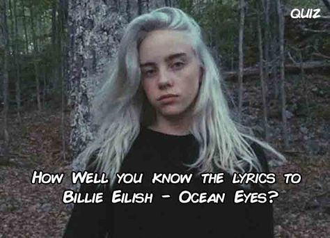 Billie Eilish Room Aesthetic, Matching Lyrics Bio, Billie Eilish Ocean Eyes, Beach Video, Ocean Eyes, Eyes Wallpaper, Im Scared, Long Term Relationship, Music Lyrics