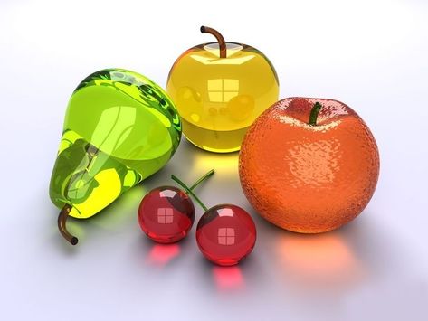 Glass Photography, Frutiger Aero, Fruit Wallpaper, Glas Art, Glass Figurines, Gorgeous Glass, Apple Wallpaper, Retro Futurism, 3d Wallpaper