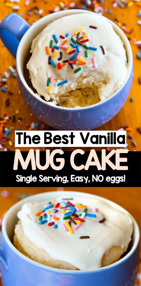 Mug Cake Frosting Recipe, Keto Mug Cake Recipes Easy, Quick And Easy Gf Snacks, Milk Free Mug Cake, Mug Cakes Without Eggs, Mug Cake Recipe Without Baking Powder, Greek Yogurt Mug Cake, Mug Cake Without Baking Powder, Vanilla Mug Cake Recipe