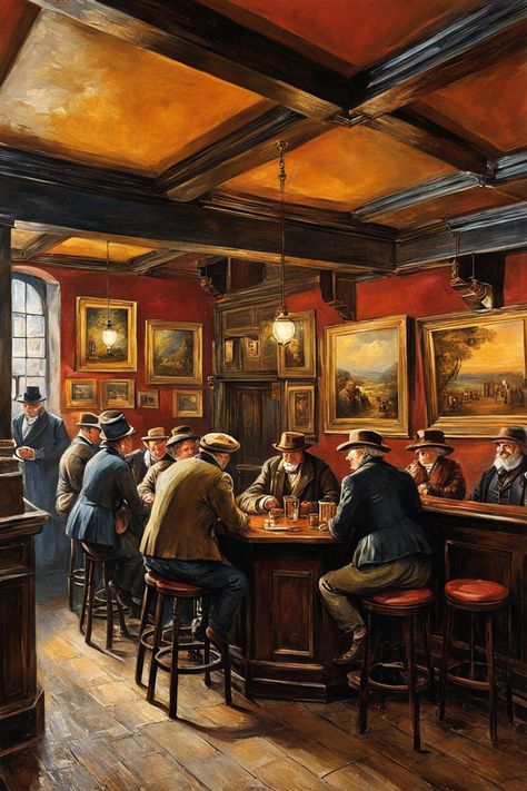 An old english pub by Arun KT - Playground Modern Irish Pub, English Pub Interior, Old Irish Pub, Irish Pub Interior, Pub Culture, Old English Pub, Pub Interior Design, Old Tavern, Phone Paper