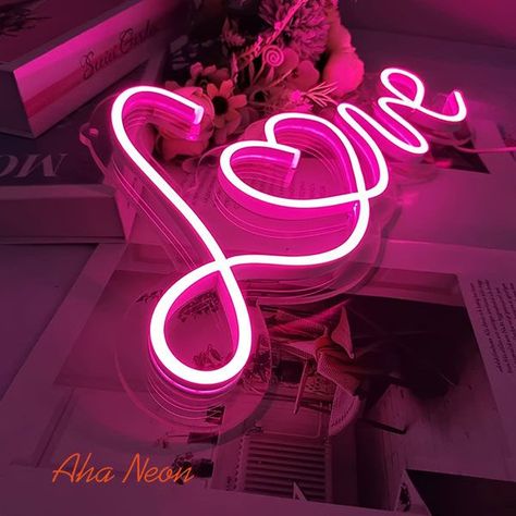 #NeonLightSigns #BrightIdeas #NeonSigns #BrightIdeas Neon Love, Cheap Neon Signs, Sign For Wedding, Neon Quotes, Neon Wall Art, Neon Sign Shop, Love Neon Sign, Neon Decor, Beauty Salon Decor