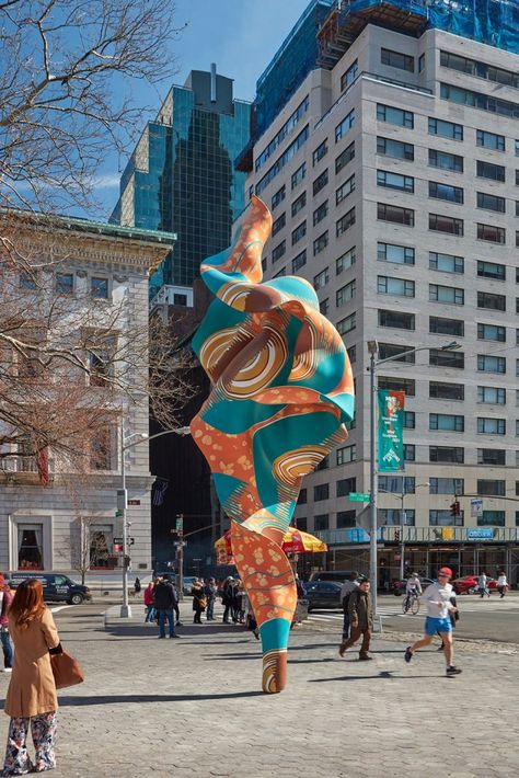 Yinka Shonibare, Dazzle Camouflage, Street Installation, Public Artwork, Wind Sculptures, Red Valentine, Public Sculpture, Contemporary Sculpture, Outdoor Sculpture