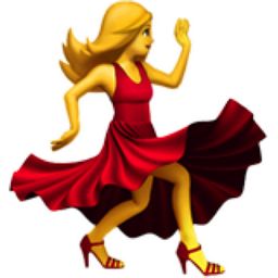 The Woman Dancing Emoji on iEmoji.com Dancing Emoticon, Dance Emoji, Emoji Tattoo, Emoji Christmas, Salsa Dancer, Ios Emoji, Laughing Face, Woman Dancing, Dancing Drawings