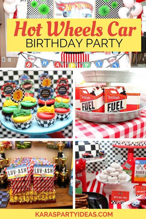 Hot Wheels Themed Birthday Party, Auto Party, Hotwheels Birthday Party, Cars Birthday Party Decorations, Cars Birthday Party, Car Birthday Party, Hot Wheels Party, Hot Wheels Birthday, Car Themed Parties