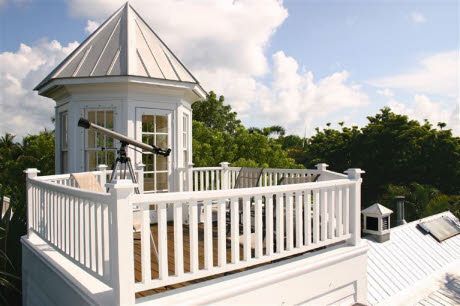 sunbathing anyone? Widows Watch House, Widows Walk House, House With Widows Walk, Observation Deck House, Widows Walk Beach House, House With Crows Nest, Crows Nest Deck, Crows Nest House, Walk Ideas