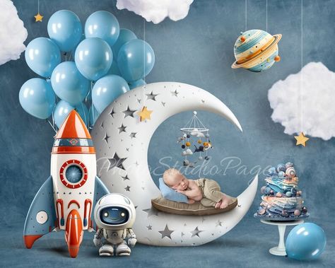 Digital Newborn Backdrop Baby Background Baby Photography - Etsy Israel Newborn Background, Boy Baby Shower Centerpieces, Baby Background, Baby Backdrop, Newborn Backdrop, Galaxy Theme, Birthday Party Theme Decorations, Backdrop Ideas, Fourth Birthday