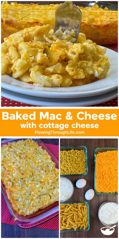 Quick Easy Family Meals, Macaroni Casserole, Slow Cooker Casserole, Baked Macaroni And Cheese, Creamy Recipes, Cheesy Casserole, Baked Mac N Cheese, Side Dishes For Bbq, Baked Macaroni