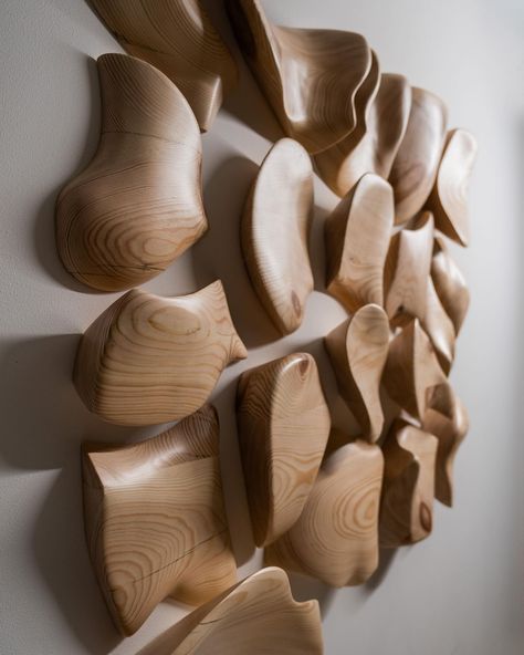 Wall sculpture contains of individual puzzle like elements together making one of a kind art piece. Every sculpture wood piece is unique its shape and form. We welcome custom ideas to elevate your interior space. #wallart #woodwallart #wallsculptures #wallsculpture #interior #interierideas #wallartideas #woodworking #woodwalldecor #walldecor #modernwallsculpture #moderwallhanging #abstractwoodwallart #3dwallart #3dwallsculpture #woodpuzzlewallart #wooddesign #woodcarving Wood Wall Tiles, Puzzle Wood, Modern Wall Sculptures, 3d Wall Sculpture, Dimensional Wall Art, Wood Wall Sculpture, Sculpture Wood, Wall Art Wood, Dimensional Wall