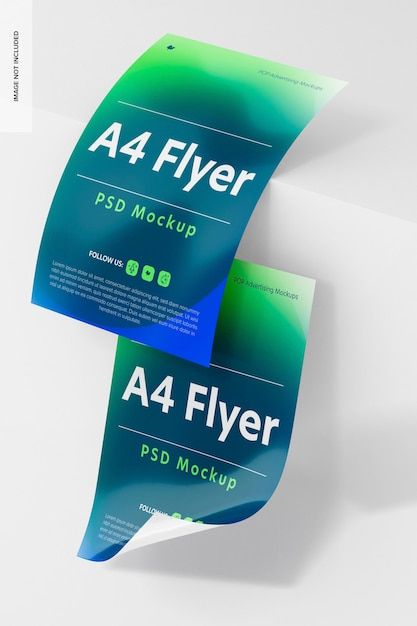 Flyer Mockup Free, Black Friday Flyer, Cover Page Template, Flyer Mockup, Business Poster, Music Festival Poster, Brochure Cover, Flyer Design Templates, Mockup Free Psd