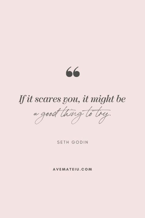 If it scares you, it might be a good thing to try. – Seth Godin Motivational Quote Of The Day – October 9, 2019 - beautiful words, deep quotes, happiness quotes, inspirational quotes, leadership quote, life quotes, motivational quotes, positive quotes, success quotes, wisdom quotes Starting The Day Quotes, Quotes Of Confidence, Start The Day Quotes, Quotes Board, Achievement Quotes, Motivation Positive, Seth Godin, Motivational Quotes For Students, Powerful Motivational Quotes