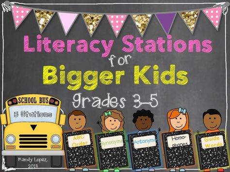 The {4th Grade} Journey: Tried it Tuesday {ELA Stations for Bigger Kids & a FREEBIE!} Library Stations, Ela Stations, Third Grade Ela, Reading Stations, 4th Grade Writing, 4th Grade Ela, Third Grade Reading, 5th Grade Reading, 4th Grade Classroom