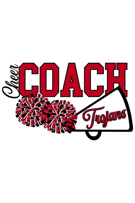 Trojans Cheer Coach SVG Wildcats Cheer, Cheer Coach Svg, Cheer Designs, Cheer Box, Cheer Coach Shirts, Coach Svg, Frog Svg, Cheerleading Coaching, Cheer Coach