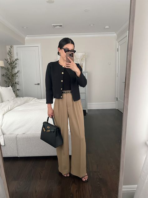 Best affordable petite trouser pants + Amazon bodysuit Networking Event Outfit, Event Outfit Ideas, Petite Work Outfits, Smart Casual Work Outfit Women, Conference Outfit, Smart Casual Work Outfit, Casual Work Outfits Women, Chic Business Casual, Womens Wide Leg Pants