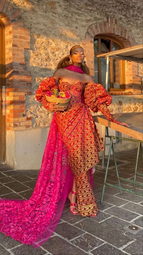 Congolese Traditional Attire, Traditional Congolese Dresses, Congolese Dress Style, Nigerian Attire For Women, Congolese Outfit, Nigerian Outfits For Women, Congolese Traditional Clothing, Congolese Dress, African Royalty Fashion