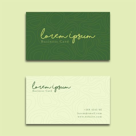 Green Business Card Design, Green Business Card, Free Business Card Design, Examples Of Business Cards, Graphic Design Business Card, Gold Business Card, Modern Business Cards Design, Professional Business Card Design, Meaningful Pictures