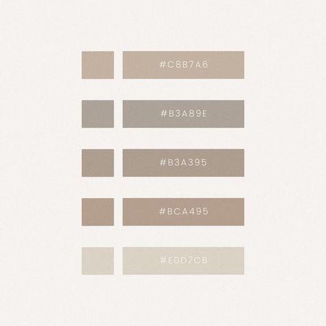 Obsessed with these neutral tones! ✨🤍 Swipe across for the HEX codes so you can use these beautiful beiges. #qwirki #qwirkiandco #beigeaesthetic #beigeneutrals #neutral #minimalist #branddesigner #designer Neutral Hex Codes, Business Gcse, Beige Branding, Co Branding, Brand Refresh, Branding Website, Hex Codes, Hex Color Codes, Neutral Minimalist