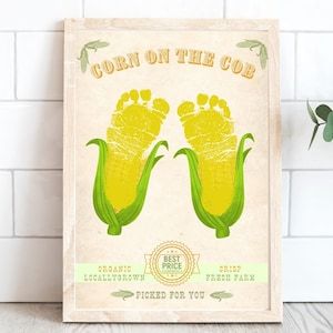 Get creative down on the farm with our charming corn footprint art craft! Perfect for baby, toddler, and kids' handprints and footprints, this DIY project allows little ones to leave their mark in a fun and memorable way. Create a delightful keepsake or gift card decor with our printable template, capturing those precious moments that will be treasured for years to come. Let your child's imagination grow with this cute and customizable craft! #FootprintCrafts #FarmCrafts #DIYGiftIdeas" 🎨👶🌾 Fall Handprint Crafts, Preschool Crafts Fall, November Crafts, Footprint Crafts, Fall Arts And Crafts, Fall Art Projects, Thanksgiving Art, Farm Crafts, Thanksgiving Crafts For Kids