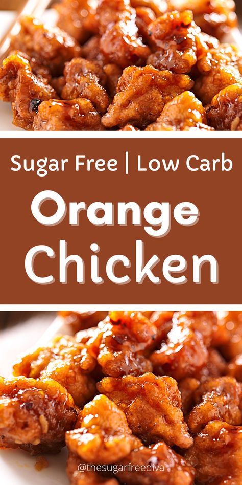 Low Carb Orange Chicken, Low Sugar Dinners, Healthy Low Carb Dinners, Low Carb Low Fat Recipes, Low Carb Chicken Recipes, Boiled Egg Diet Plan, Sugar Free Low Carb, Low Sugar Diet, Best Low Carb Recipes