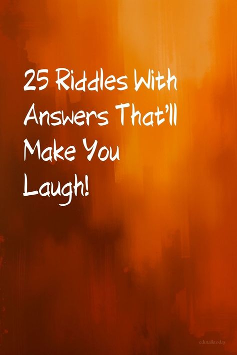 Enjoy a good laugh with these riddles with answers that are sure to entertain. These funny puzzles are perfect for light-hearted fun. Riddles For Seniors With Answers, Riddled With Answers, Office Riddles With Answers, Riddles For Kids With Answers Funny, Riddle Me This With Answers, Hardest Riddles With Answers, Riddles For Teens With Answers, Easy Riddles For Kids With Answers, Riddles With Answers Funny Brain Teasers