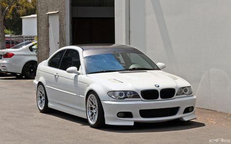 Alpine White BMW E46 330Ci Tuning Build                                                                                                                                                     More Bmw E46 330, M4 Bmw, Bmw E46 Sedan, E46 Touring, White Bmw, Tuned Cars, M3 Convertible, E46 Sedan, E46 Coupe