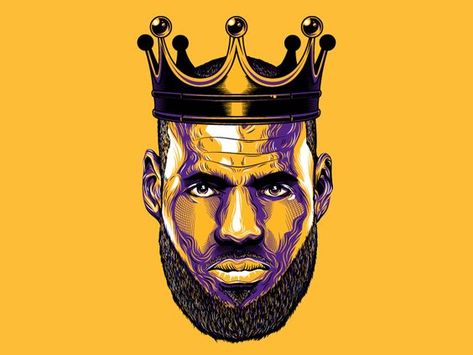 Lebron James Illustration by Dumitrescu Vlad Florin James Lebron, Lebron James