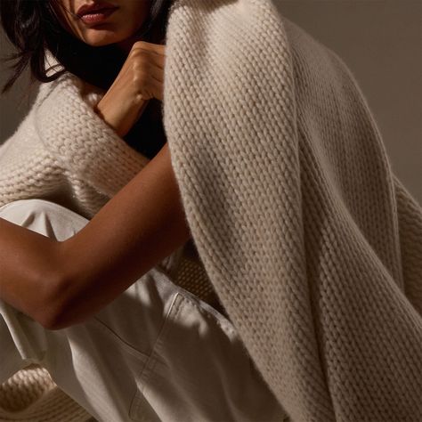 Luxurious & Cozy. The Cashmere Melange Blanket is crafted of the highest quality cashmere, knit for an ultra-soft and luxurious look & feel. For use as an extra layer of cozy luxe on your bed, or as a throw blanket on your favorite lounge chair or sofa.Additional Information:• 100% Cashmere • Dry clean only • Dimensions: 88" x 70" Cashmere Aesthetic, Decorative Bath Towels, Denim Polo, Knit Blanket, Jumpsuit Jacket, Luxury Blanket, Backpack Tote Bag, Beach Blanket, Outerwear Sweater