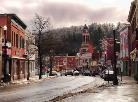 Small Town Living, Saranac Lake, Small Town Life, Small Town Girl, Art Galleries, Main Street, Small Town, Weekend Getaways, Mountain View