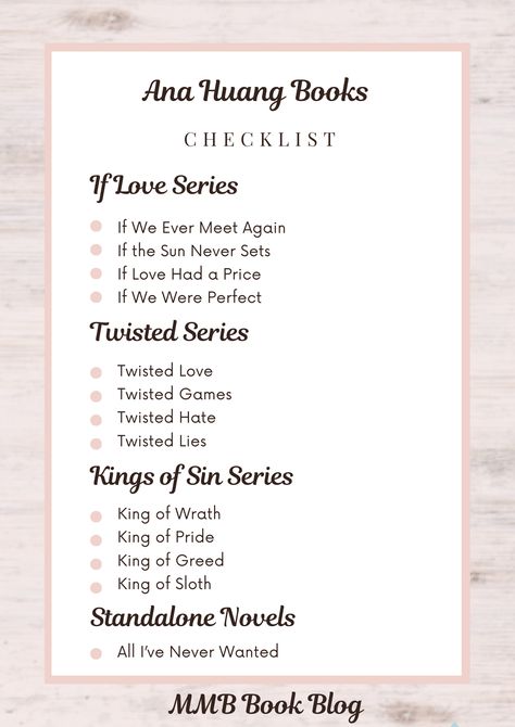 Twisted Series Reading Order, Complete Book Series, Romance Books Checklist, Books Like Twisted Series, Romantic Book Series, Frieda Mcfadden Books Checklist, Books To Read Series, Things We Never Got Over Series, Completed Book Series