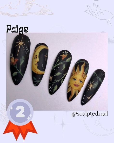 And the winner is……….. This was my FAVOURITE theme so far! And WOW did I get some amazing entries!!!!!! @artificerynails_nz Monica based hers of a POEM!!! That’s the kind of extra detail I didn’t even realise was even a thing and I am in AWE!! 😍😍 @sculpted.nail Paige’s set I’ve had the honour of seeing in person and they are INCREDIBLE!!! I’m going to try and steal them for myself 🤣🤣🤣 @thenailshed_northland Sara-Anne!! These are my whimsigoth DREAMS in a nail!!! Practical magic and Sabri... Practical Magic Nails, Whimsigoth Nails, Mystical Nails, Naild It, Spooky Nails, Magic Nails, Practical Magic, A Poem, The Winner